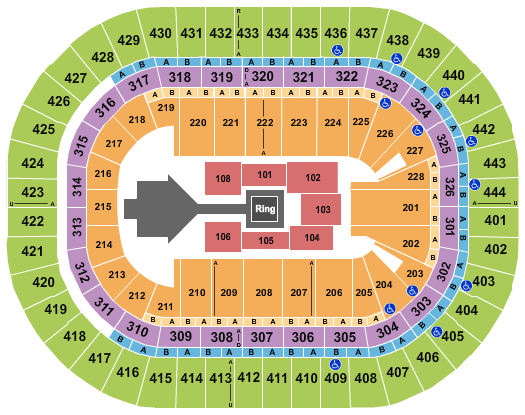 Honda Center WWE Seating Chart