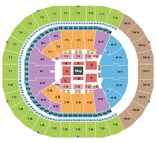 Intuit Dome WWE Seating Chart