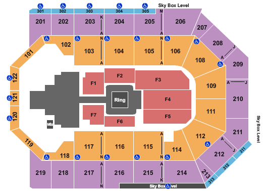 Toyota Arena WWE Seating Chart